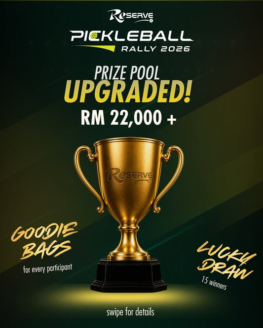 Reserve Pickleball Rally 2026's prize pool upgrade announcement.