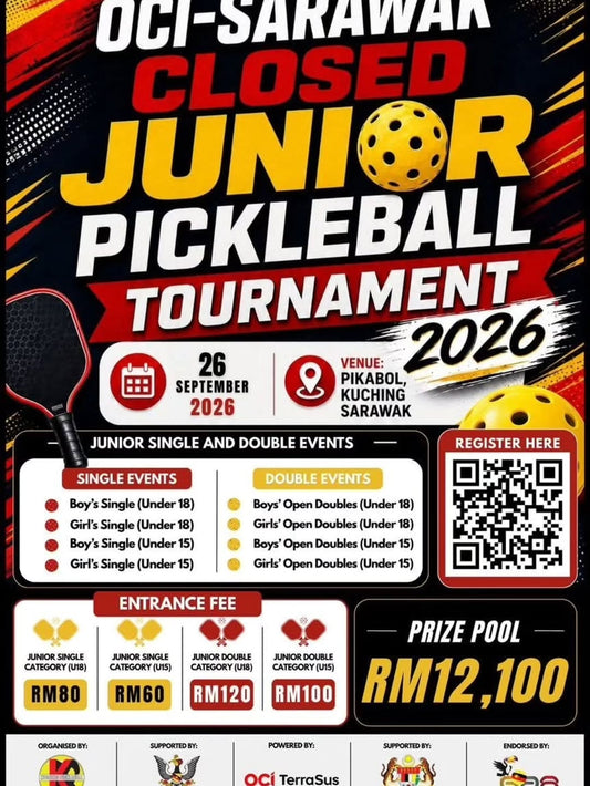OCI-Sarawak Closed Junior Pickleball Tournament 2026 at Pikabol