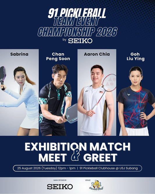 91 Pickleball Team Event Championship 2026 by SEIKO, official announcement.