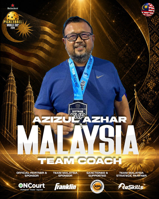 Azizul Azhar was announced as Team Malaysia's head coach for the Heineken Pickleball World Cup 2026.