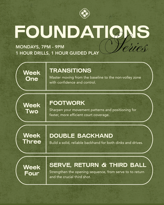 Back to Basics: Pickle Park's Foundations Series Targets What Most Players Skip
