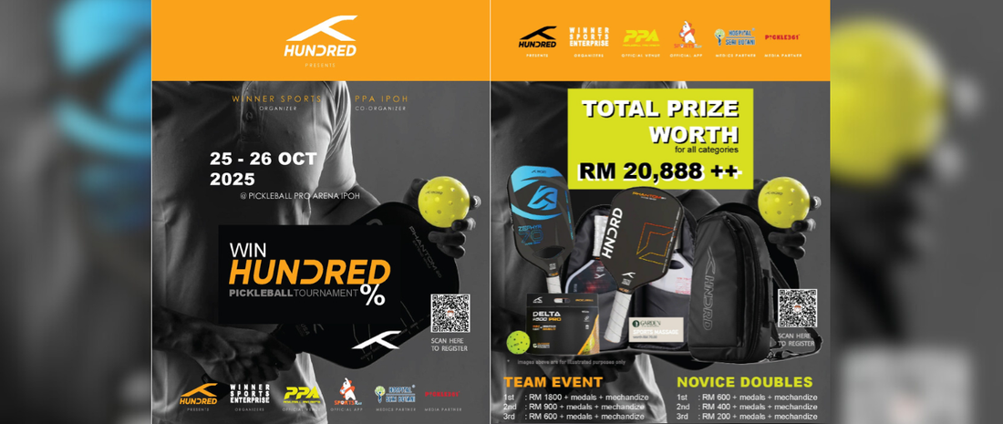 Game On, Ipoh: The Win Hundred Percent Pickleball Tournament Returns with RM20,888 in Prizes