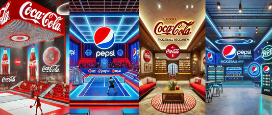 How Pepsi & Coca-Cola Would Design Their Pickleball Playgrounds: Branded Pickleball Courts 1.0