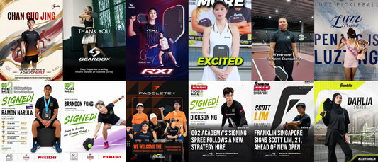 A collage of August 2026's player signing and departure announcements, from Paddletek Malaysia's five-player day to Xin Lim's exit from Gearbox.
