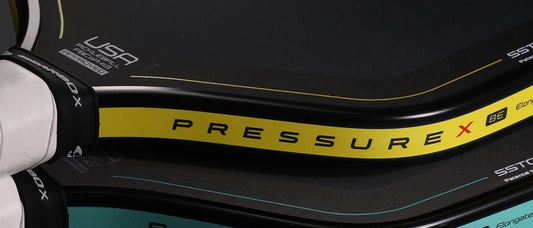 The Pressure X 8E (yellow) and 8M (teal).