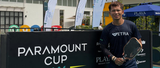 A player in a Vetra shirt at the Paramount Cup 2026.