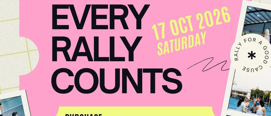 Every Rally Counts event poster from Pickle Social Club, showing the 17 Oct 2026 date, the two passes and the partner logos.