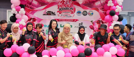 Ribbon-cutting at the Pink Ribbon Ladies Pickleball Tournament 2026 in Tawau