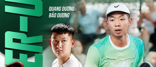 Quang Duong, alongside brother Bao Duong, on Wika's Men's Doubles Open runner-up poster.