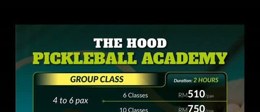 The Hood Pickleball Academy's rate card.