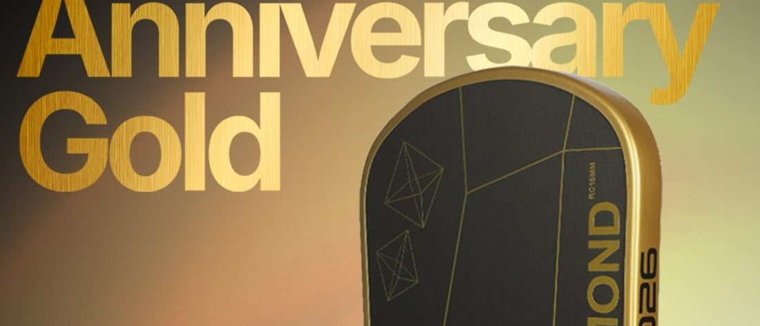 Six Zero's Double Black Diamond Gold poster, with 2026 printed along the paddle's edge.