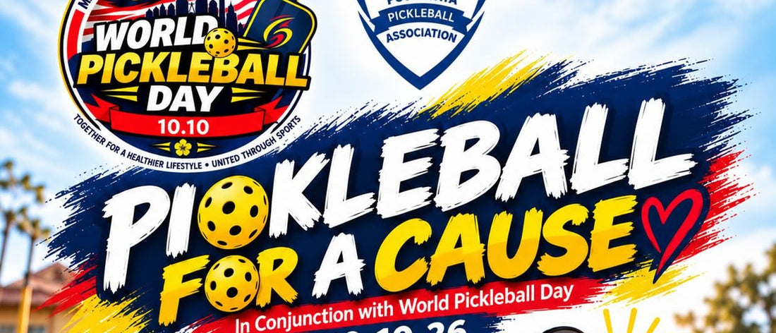 Pickleball for a Cause poster for World Pickleball Day, 10 October 2026