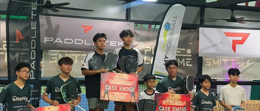The Series 4 Junior Doubles podium at MyPickle Lifetime Courts, Strand Mall, Kota Damansara.