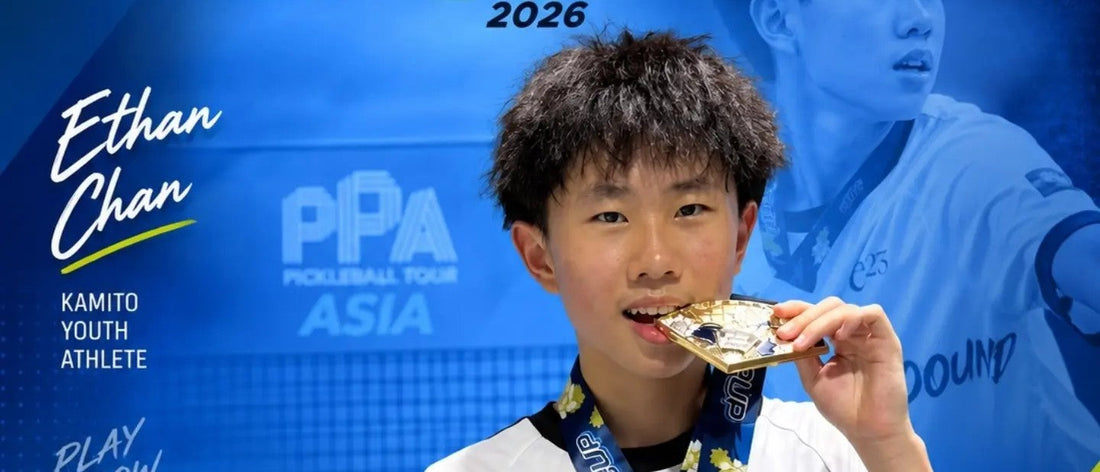Ethan Chan, celebrating his Men's Singles U18 title at the PPA Asia 1000 Leapmotor Kuala Lumpur Cup 2026