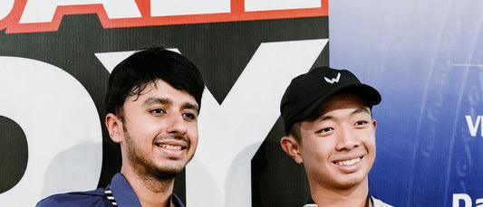 Harsh Mehta (left) and Quang Duong with their D-Joy Tour Leg 3 bronze medals