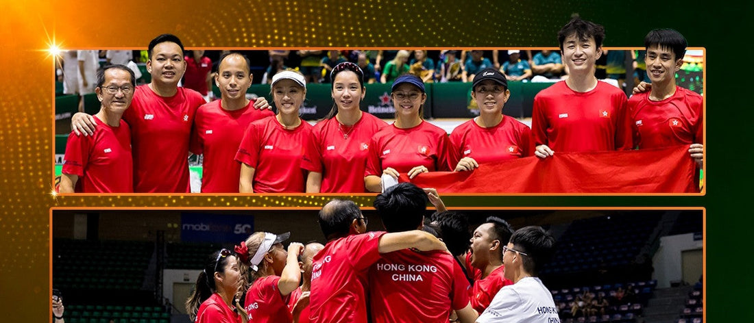 Team Hong Kong, China celebrates its Open Category bronze medal