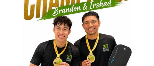 Irshad Mustafa and Brandon Fong, gold medalists in their first tournament together at the Lifetime LT Open Malaysia.