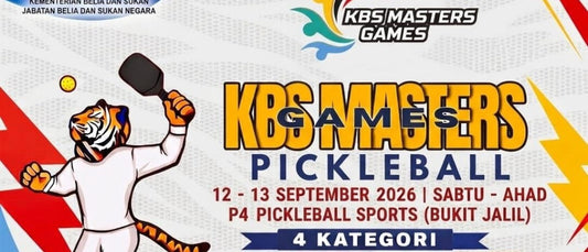 The official KBS Masters Games 2026 pickleball poster, cropped.