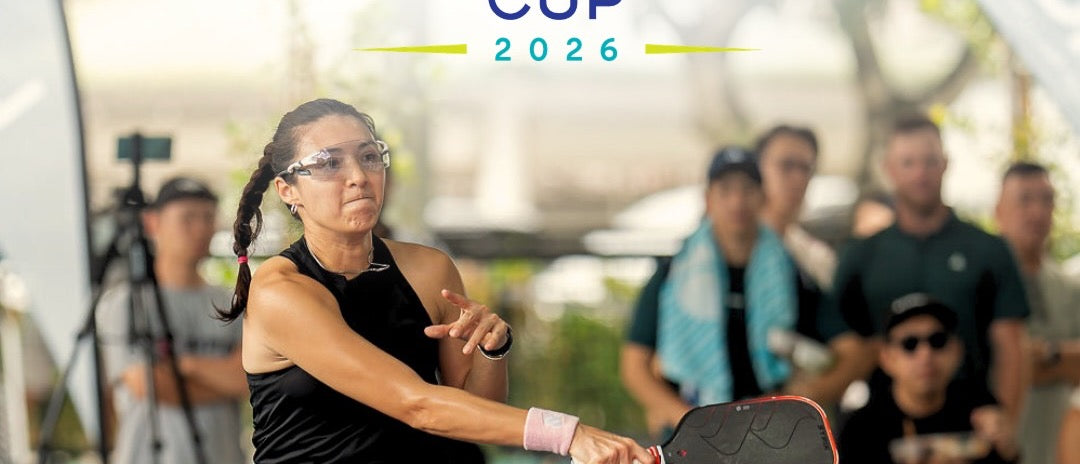 A player in action at Paramount Cup 2026, PLAYA Racquet Club