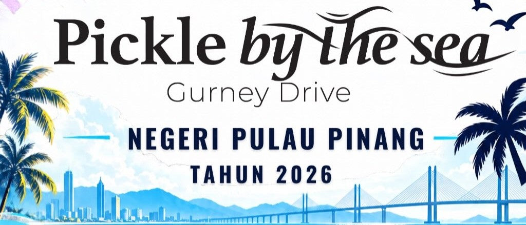 Poster for the Kejohanan Pickleball Pickle By The Sea Negeri Pulau Pinang 2026, 17 to 19 November 2026