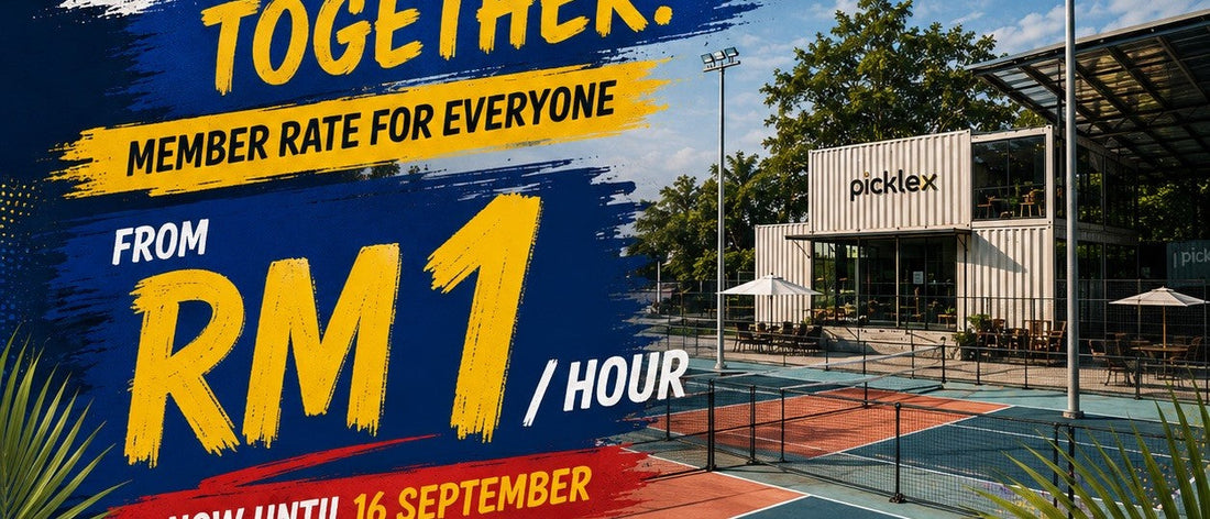 PickleX Shah Alam's Merdeka RM1 outdoor court promo, member rate for everyone through 16 September