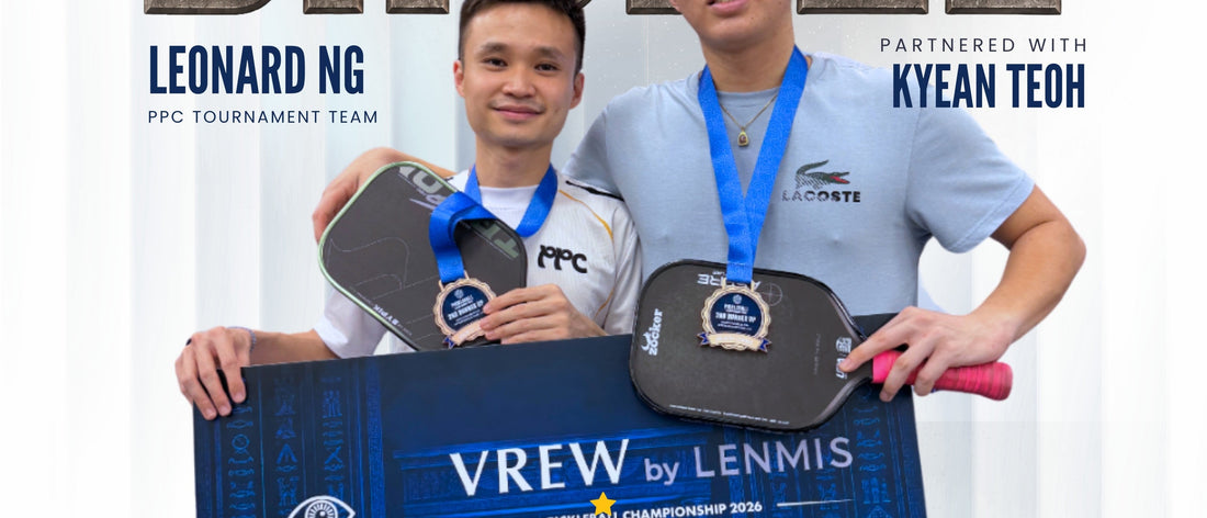 Leonard Ng and Kyean Teoh, PPC Tournament Team, bronze at the VREW by LENMIS Pickleball Championship 2026