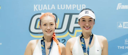 Regine Hoe (right) and doubles partner Cheryl, after taking bronze in Women's Doubles 35+ at the PPA Asia 1000 Leapmotor Kuala Lumpur Cup 2026