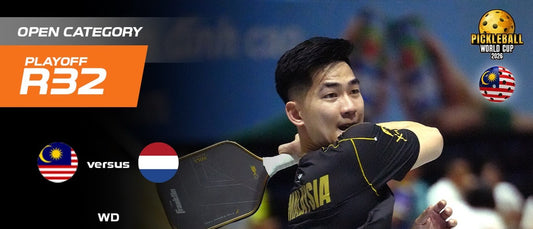 Team Malaysia's Round of 32 scoreline against the Netherlands at the Pickleball World Cup 2026